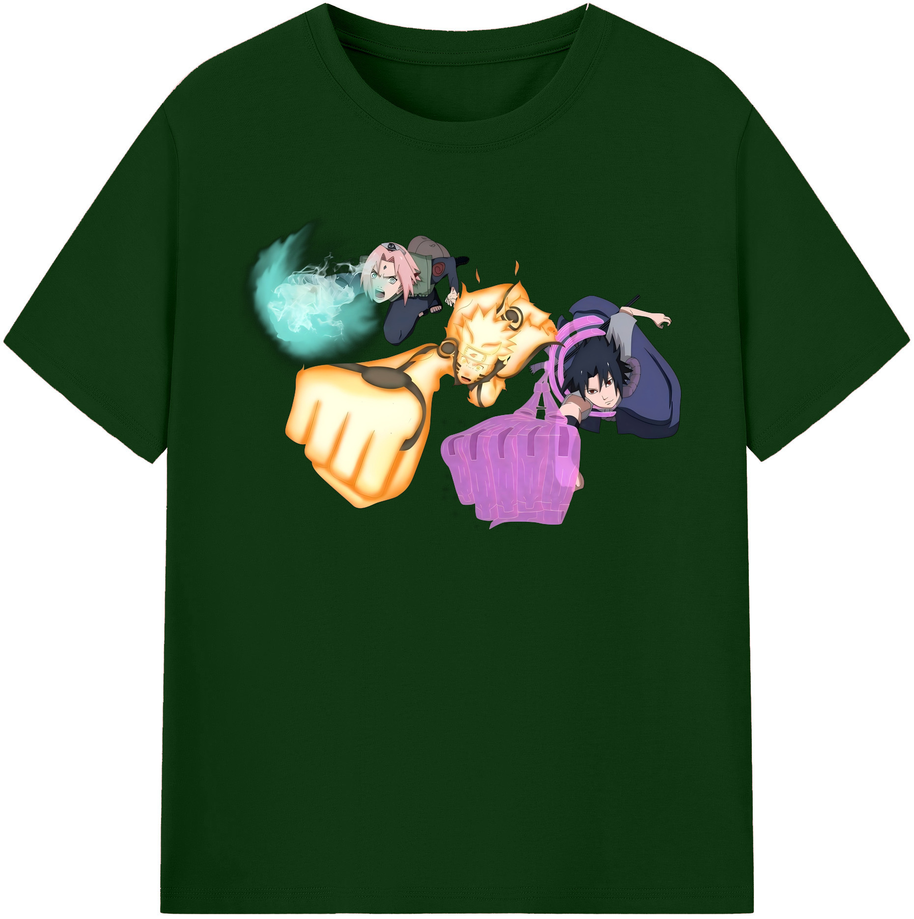 （画像用） NARUTO -ナルト- うずまき ナルト Uzumaki Naruto 綿100％半袖Tシャツ（フロントプリント）